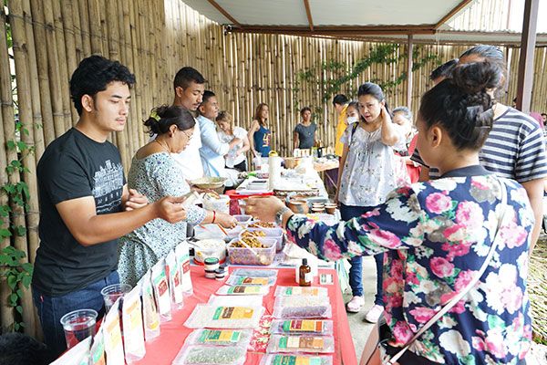 Locally produced food at Farmer's market - Le Sherpa Restaurant